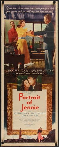 7r0720 PORTRAIT OF JENNIE insert 1949 great c/u of Joseph Cotten & Jennifer Jones!