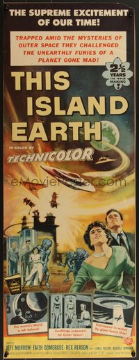 7r0732 THIS ISLAND EARTH insert 1955 they challenged unearthly furies of a planet gone mad!