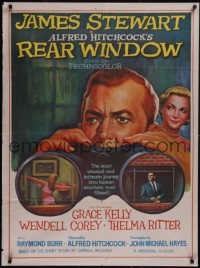 7r0024 REAR WINDOW Indian R1970s Alfred Hitchcock, art of voyeur Jimmy Stewart & sexy Grace Kelly!