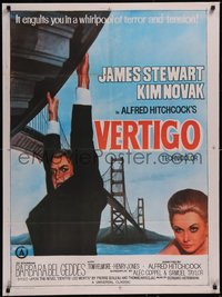 7r0025 VERTIGO Indian R1983 Alfred Hitchcock classic, cool different art of Stewart!