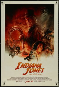 7r0468 INDIANA JONES & THE DIAL OF DESTINY advance DS 1sh 2023 Ford & cast by Tony Stella!