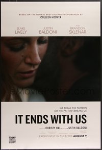 7r0482 IT ENDS WITH US teaser DS 1sh 2024 Blake Lively, Justin Baldoni, ultra rare!