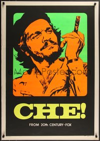 7r0163 CHE Italian 1sh 1969 completely different day-glo art of Omar Sharif as Guevara by Nistri!