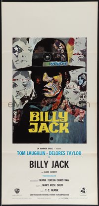 7r0647 BILLY JACK Italian locandina 1971 Tom Laughlin, wonderful artwork by Piero Ermanno Iaia!