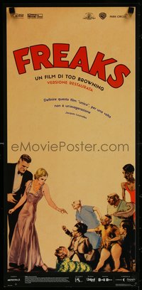 7r0652 FREAKS Italian locandina R2016 Tod Browning, wonderful art from 1st release Belgian poster!