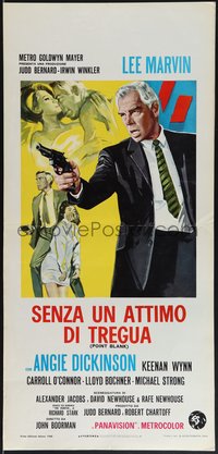 7r0655 POINT BLANK Italian locandina 1968 Lee Marvin, Angie Dickinson, John Boorman film noir!