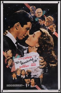 7r0483 IT'S A WONDERFUL LIFE Kilian 1sh R1990 James Stewart, Donna Reed, Lionel Barrymore, Dudash art!