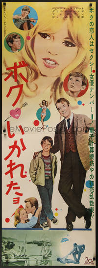 7r0200 DEAR BRIGITTE Japanese 2p 1965 Jimmy Stewart, Fabian, different sexy Brigitte Bardot!