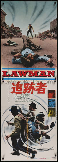 7r0211 LAWMAN Japanese 2p 1971 Lancaster, Ryan, Lee J. Cobb, directed by Michael Winne, ultra rare!