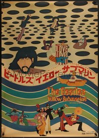 7r0998 YELLOW SUBMARINE Japanese 1969 Beatles John, Paul, Ringo, George, different psychedelic art!