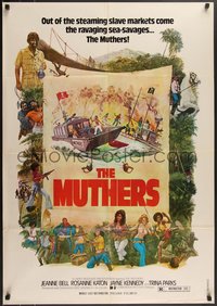 7r0091 MUTHERS Lebanese 1976 blaxploitation, wild action artwork of female heroes!