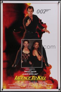 7r0502 LICENCE TO KILL 1sh 1989 Timothy Dalton as James Bond, sexy Carey Lowell & Talisa Soto!