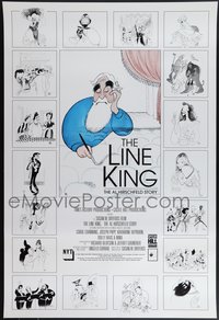 7r0504 LINE KING 1sh 1996 Al Hirschfeld Story, art of Marx Bros., Streisand, Hepburn & more!