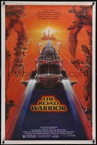 7r0509 MAD MAX 2: THE ROAD WARRIOR 1sh 1982 Mel Gibson in the title role, great art by Commander!