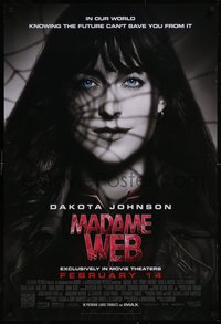 7r0511 MADAME WEB advance DS 1sh 2024 Dakota Johnson, knowing the future can't save you, ultra rare!