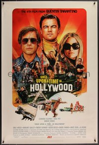 7r0535 ONCE UPON A TIME IN HOLLYWOOD advance 1sh 2019 Tarantino, DiCaprio, Steven Chorney art!