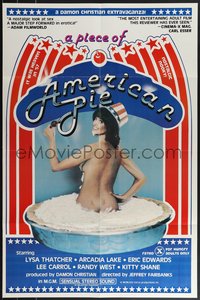 7r0546 PIECE OF AMERICAN PIE 25x38 1sh 1981 Lysa Thatcher, Arcadia Lake, nostalgic nookie!