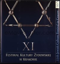 7r0281 11TH JEWISH CULTURE FESTIVAL IN KRAKOW Polish 27x28 2001 art of Star of David, ultra rare!