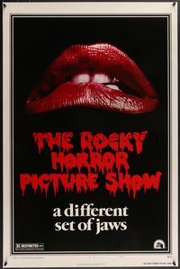 7r0571 ROCKY HORROR PICTURE SHOW 1sh R1980s close up lips image, a different set of jaws!