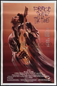 7r0583 SIGN 'O' THE TIMES 1sh 1987 rock and roll concert, great image of Prince w/guitar!