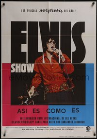 7r0123 ELVIS: THAT'S THE WAY IT IS Spanish 1971 great image of Presley singing on stage!