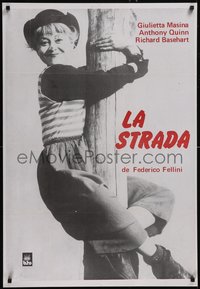 7r0126 LA STRADA Spanish R1970s Federico Fellini, Anthony Quinn, Giulietta Masina, ultra rare!