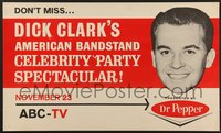 7r0761 AMERICAN BANDSTAND tv poster 1963 Dick Clark hosting celebrity party spectacular, rare!