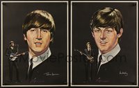 7r0786 BEATLES 4 14x18 special posters 1964 John, Paul, George & Ringo by Nicholas Volpe, ultra rare!