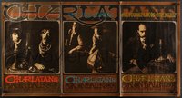 7r0140 CHARLATANS 22x41 music poster 1967 Bob Fried & Herb Greene triptych design, ultra rare!