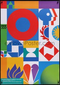 7r0053 CHERMAYEFF & GEISMAR INC 30x40 Japanese museum/art exhibition 2005 various logos, ultra rare!