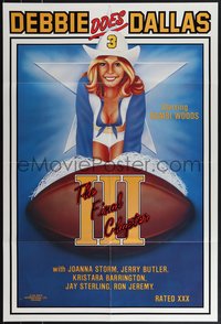 7r0256 DEBBIE DOES DALLAS 3 24x36 special poster 1985 Ron Jeremy, Joanna Storm, sexy Bambi Woods, rare!