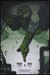 7r0332 FLY #18/265 24x36 art print 2014 Mondo, green monster art by Johnny Dombrowski, Alamo!