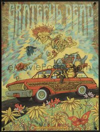 7r0771 GRATEFUL DEAD signed #48/50 18x24 art print 2021 by artist Zeb Love, variant edition!