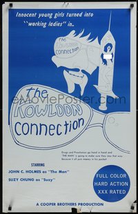 7r0265 KOWLOON CONNECTION 23x35 special poster 1975 girls turned into working ladies, ultra rare!