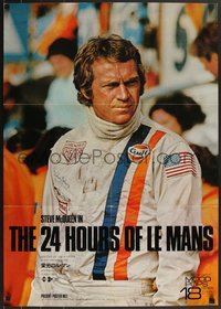 7r0219 LE MANS 24x33 Japanese music poster 1971 cool image of race car driver Steve McQueen, different!