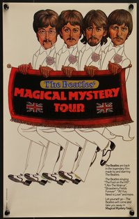 7r0780 MAGICAL MYSTERY TOUR 11x18 special poster R1974 Beatles, Lennon, McCartney, Harrison, Starr!