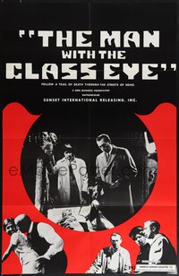 7r0267 MAN WITH THE GLASS EYE 23x35 special poster 1969 Der Mann mit dem Glasauge, ultra rare!