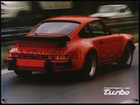 7r0014 PORSCHE 30x40 special poster 1976 930 Turbo Carrera factory dealer ad, ultra rare!