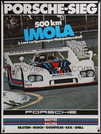 7r0019 PORSCHE 30x40 German special poster 1976 Erich Strenger & Akira Mase, Imola, ultra rare!