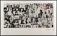 7r0344 ROLLING STONES #2258/5000 22x34 art print 1994 art used on Exile On Main St.!