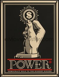 7r0774 SHEPARD FAIREY signed #346/450 18x24 art print 2015 Power Bidder, regular edition!