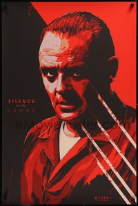 7r0345 SILENCE OF THE LAMBS #20/400 24x36 art print 2013 Mondo, Ken Taylor art, regular edition!