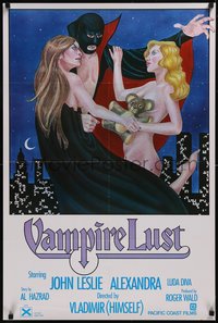 7r0275 VAMPIRE LUST 24x35 special poster R1978 sexy woman fight over teddy bear, ultra rare!