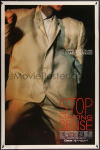 7r0601 STOP MAKING SENSE 1sh 1984 Jonathan Demme, Talking Heads, close-up of David Byrne's suit!