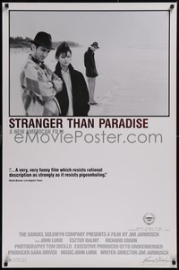 7r0603 STRANGER THAN PARADISE 1sh 1984 Jim Jarmusch, John Lurie, with Eszter Balint on beach!