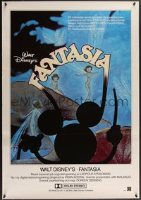 7r0230 FANTASIA Swedish R1980 Mickey from Sorcerer's Apprentice & more, different and ultra rare!