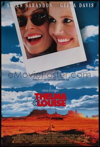 7r0616 THELMA & LOUISE 1sh 1991 Susan Sarandon, Geena Davis, Ridley Scott feminist classic!