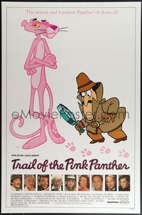 7r0626 TRAIL OF THE PINK PANTHER 1sh 1982 Peter Sellers, Blake Edwards, cool cartoon art!