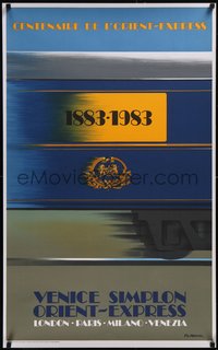 7r0195 VENICE SIMPLON ORIENT EXPRESS 25x39 French travel poster 1983 Fix-Masseau, ultra rare!