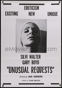 7r0036 UNUSUAL REQUESTS 1sh 1968 Nick Millard, Silvi Walter in exciting new eroticism!